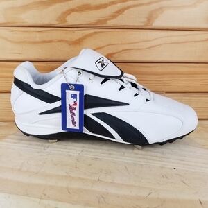 Reebok 16 US Leather Baseball Metal Cleat Shoe MLB Authentic Lace-up  RB 410 KTS